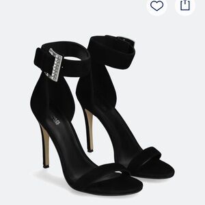 Michael Kors Black Ankle Strap Heels